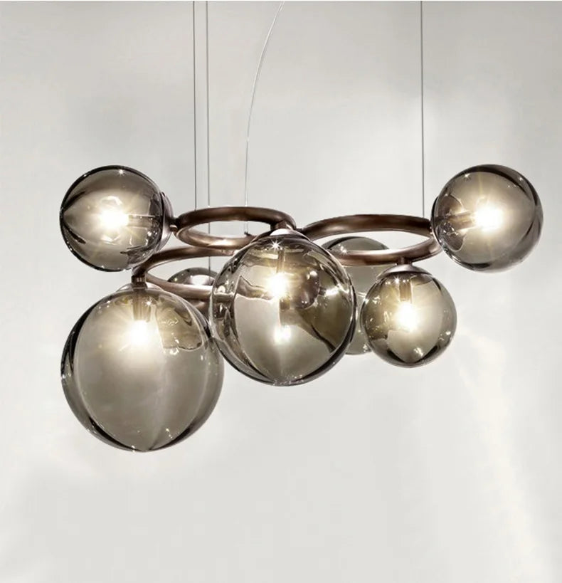 Modern Minimalism Nordic Glass Chandelier Room Decor Lights Living Dining Bedroom Luxury Pendant Lamps Indoor Lighting Fixtures