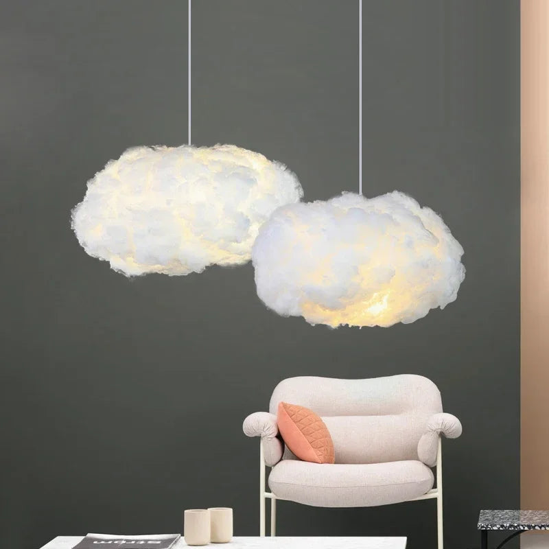 Nordic Floating Cloud Pendant Lights Living Dining Children Room Led Chandelier Lighting Bedroom B&B Club Hanging Lamp Luminaire