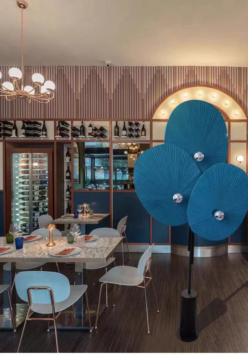 Modern Nordic Minimalism Fan Shaped Sofaside Floor Lamp Homestay Living Room Designer Lamps Bedroom Home Lighting Decor Fixtures