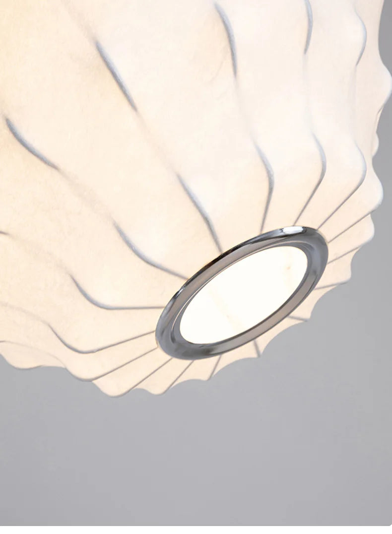 Japanese Wabi Sabi Silk Chandelier Living Dining Room Bedroom B&B Personalized Home Decor Pendant Light Indoor Lighting Fixtures