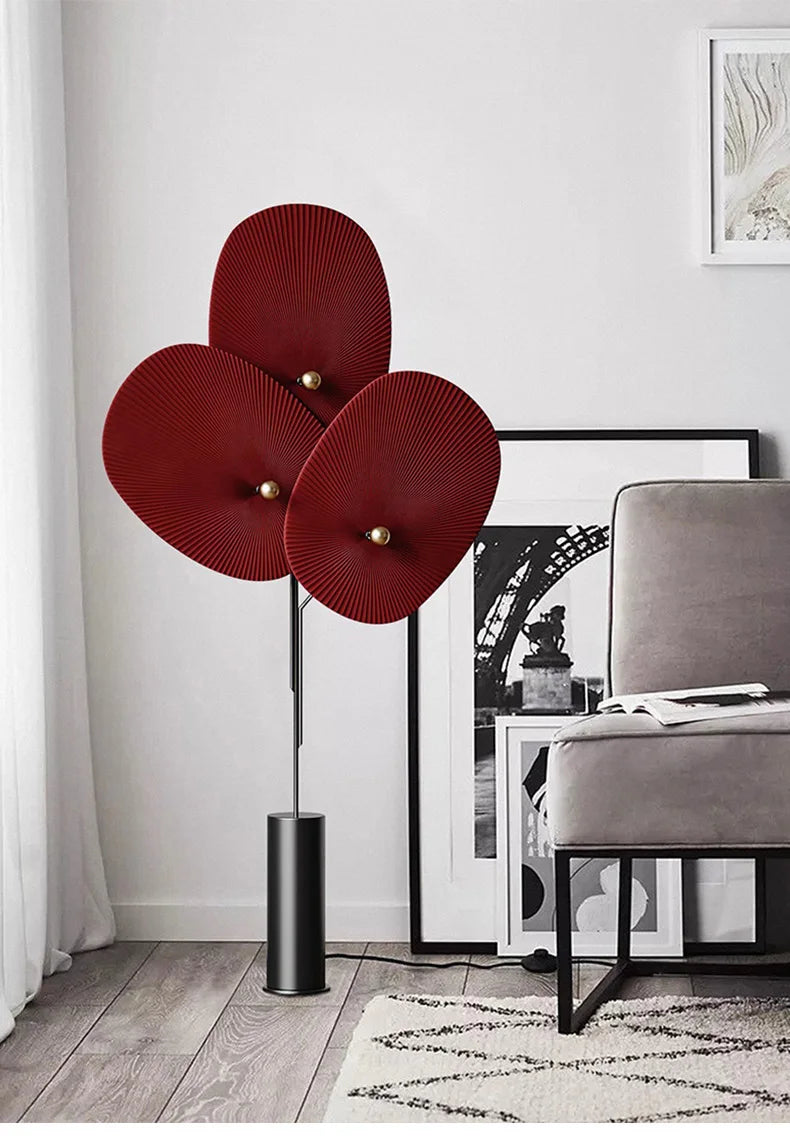 Modern Nordic Minimalism Fan Shaped Sofaside Floor Lamp Homestay Living Room Designer Lamps Bedroom Home Lighting Decor Fixtures