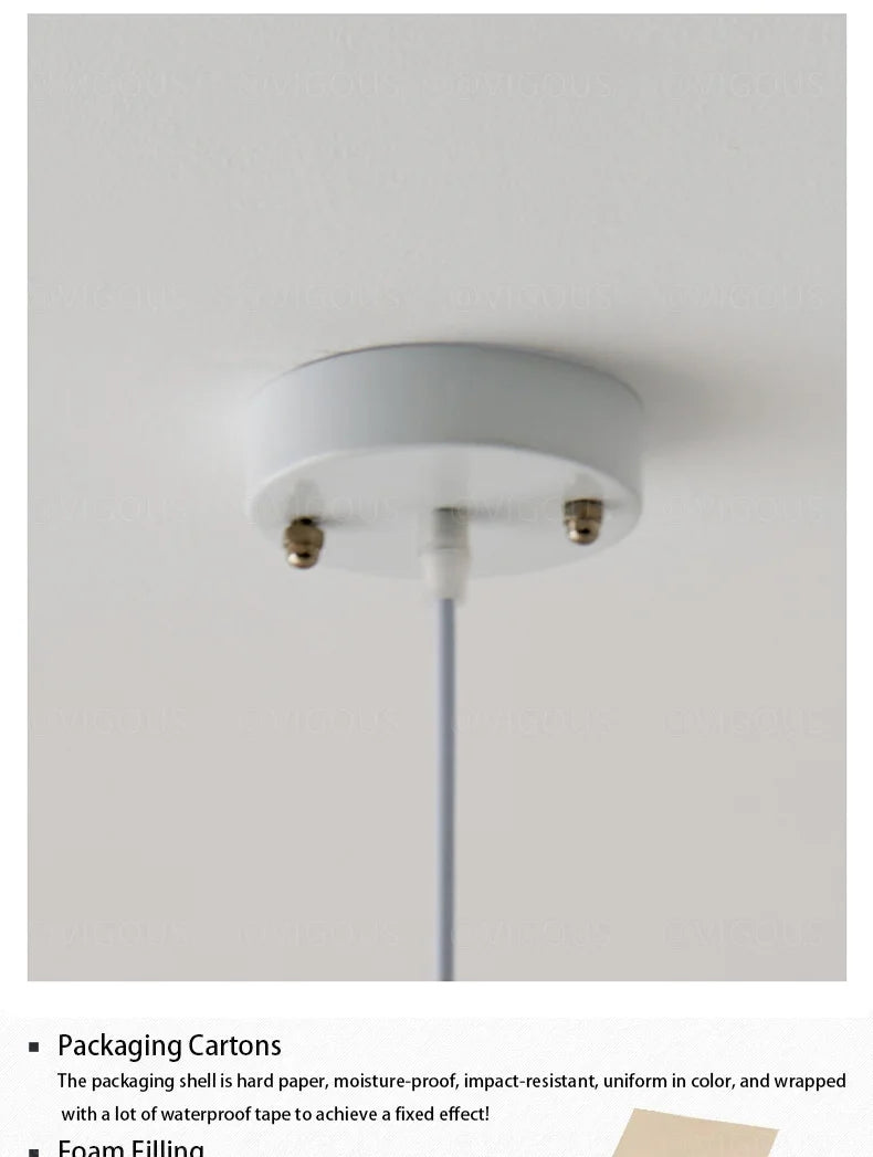 Nordic Fabric Led E27 Pendant Light Dining Living Room Bedroom Chandelier Lustre Decoration Home Ceiling Hanging Lamps Luminaire