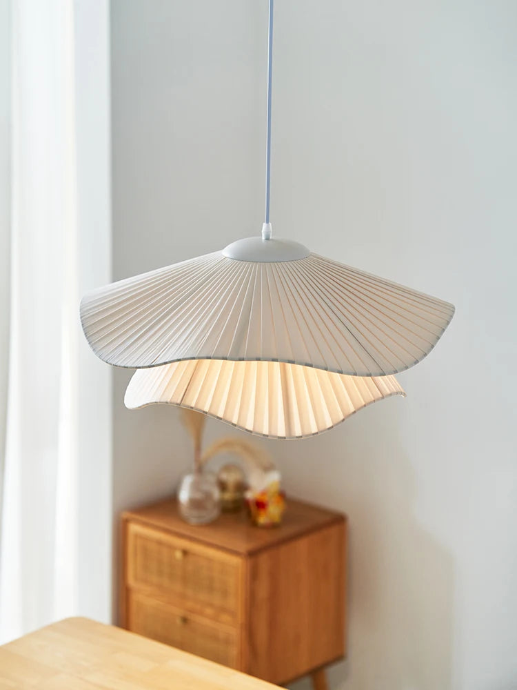 Nordic Fabric Led E27 Pendant Light Dining Living Room Bedroom Chandelier Lustre Decoration Home Ceiling Hanging Lamps Luminaire