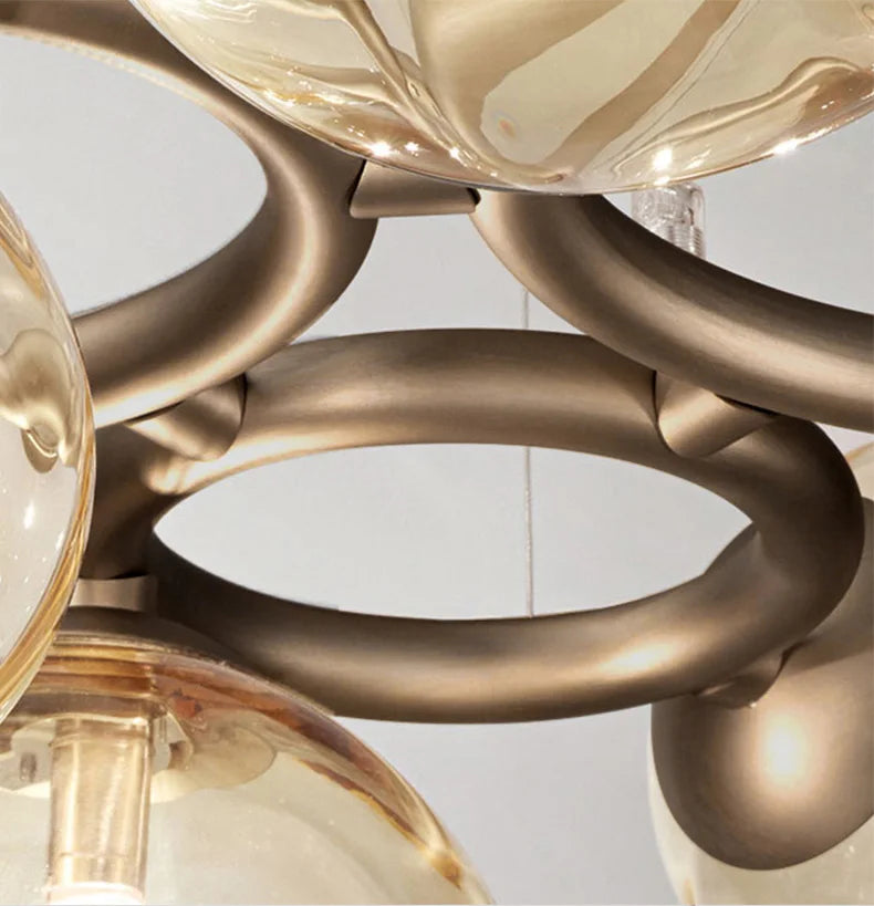 Modern Minimalism Nordic Glass Chandelier Room Decor Lights Living Dining Bedroom Luxury Pendant Lamps Indoor Lighting Fixtures