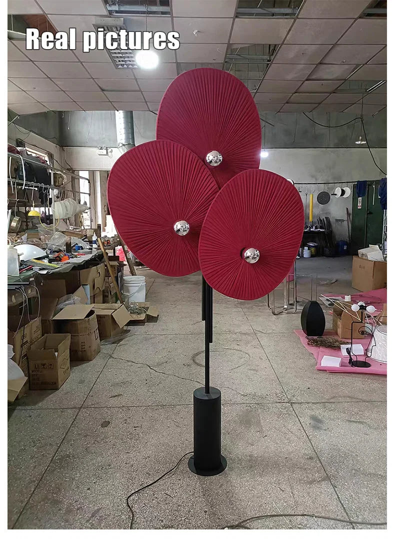 Modern Nordic Minimalism Fan Shaped Sofaside Floor Lamp Homestay Living Room Designer Lamps Bedroom Home Lighting Decor Fixtures