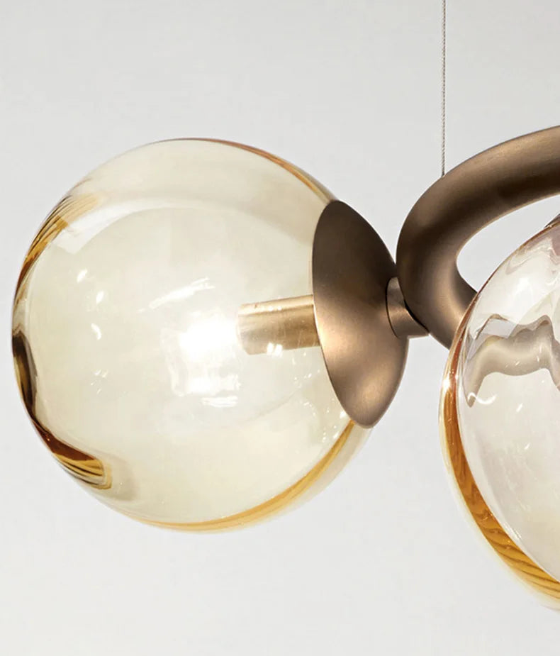 Modern Minimalism Nordic Glass Chandelier Room Decor Lights Living Dining Bedroom Luxury Pendant Lamps Indoor Lighting Fixtures