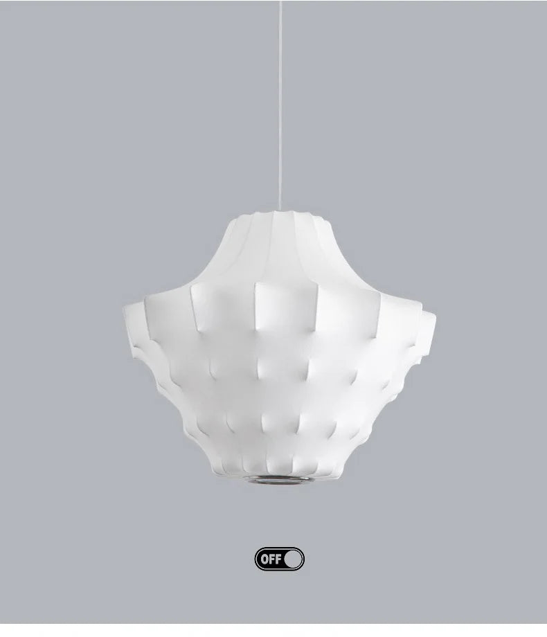 Japanese Wabi Sabi Silk Chandelier Living Dining Room Bedroom B&B Personalized Home Decor Pendant Light Indoor Lighting Fixtures