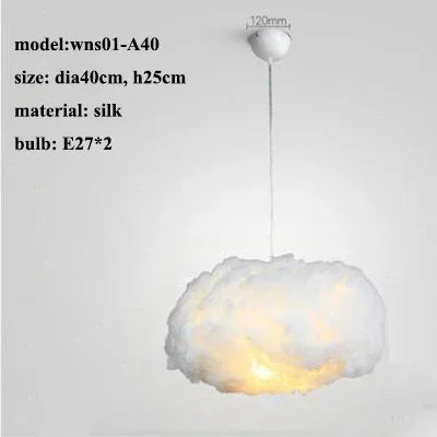 Nordic Floating Cloud Pendant Lights Living Dining Children Room Led Chandelier Lighting Bedroom B&B Club Hanging Lamp Luminaire