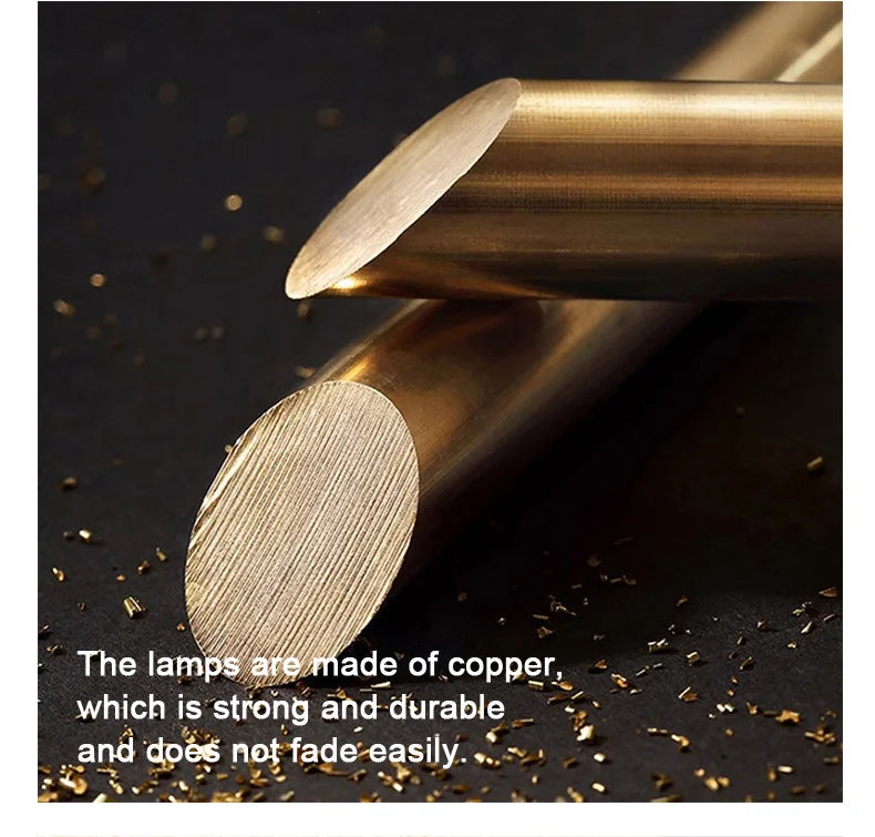 Modern Luxury Glass Chandelier Golden Copper Living Dining Bedroom Home Room Decor Ceiling Pendant Light Indoor LED Lamp Fixture