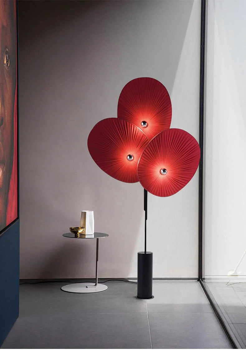 Modern Nordic Minimalism Fan Shaped Sofaside Floor Lamp Homestay Living Room Designer Lamps Bedroom Home Lighting Decor Fixtures