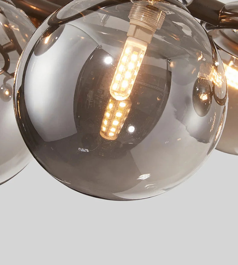 Modern Minimalism Nordic Glass Chandelier Room Decor Lights Living Dining Bedroom Luxury Pendant Lamps Indoor Lighting Fixtures