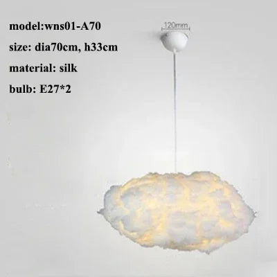 Nordic Floating Cloud Pendant Lights Living Dining Children Room Led Chandelier Lighting Bedroom B&B Club Hanging Lamp Luminaire