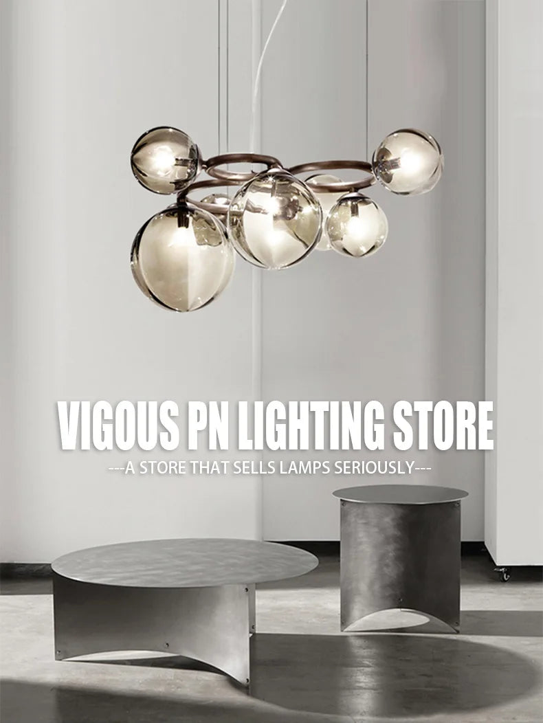 Modern Minimalism Nordic Glass Chandelier Room Decor Lights Living Dining Bedroom Luxury Pendant Lamps Indoor Lighting Fixtures