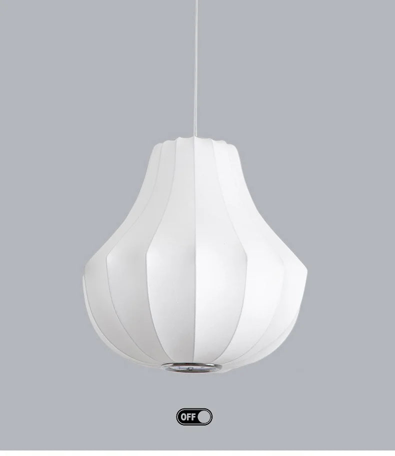 Japanese Wabi Sabi Silk Chandelier Living Dining Room Bedroom B&B Personalized Home Decor Pendant Light Indoor Lighting Fixtures