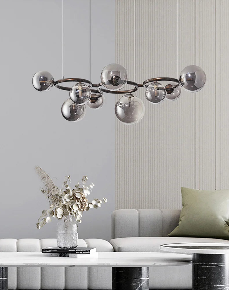 Modern Minimalism Nordic Glass Chandelier Room Decor Lights Living Dining Bedroom Luxury Pendant Lamps Indoor Lighting Fixtures