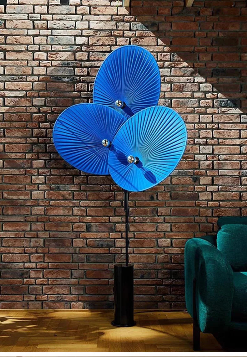 Modern Nordic Minimalism Fan Shaped Sofaside Floor Lamp Homestay Living Room Designer Lamps Bedroom Home Lighting Decor Fixtures