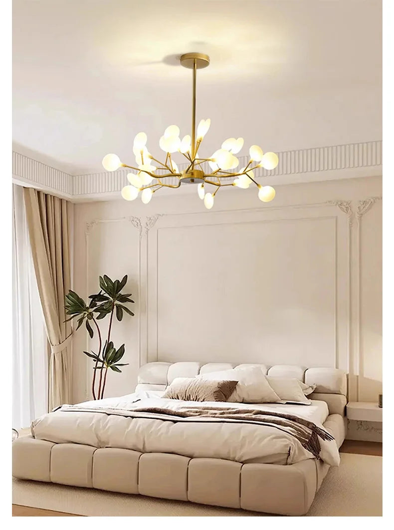 Nordic G4 Led Chandelier Lighting Modern Branch Pendant Light Living Room Gold / Black Led Luminarias Art Decor Indoor Lighting