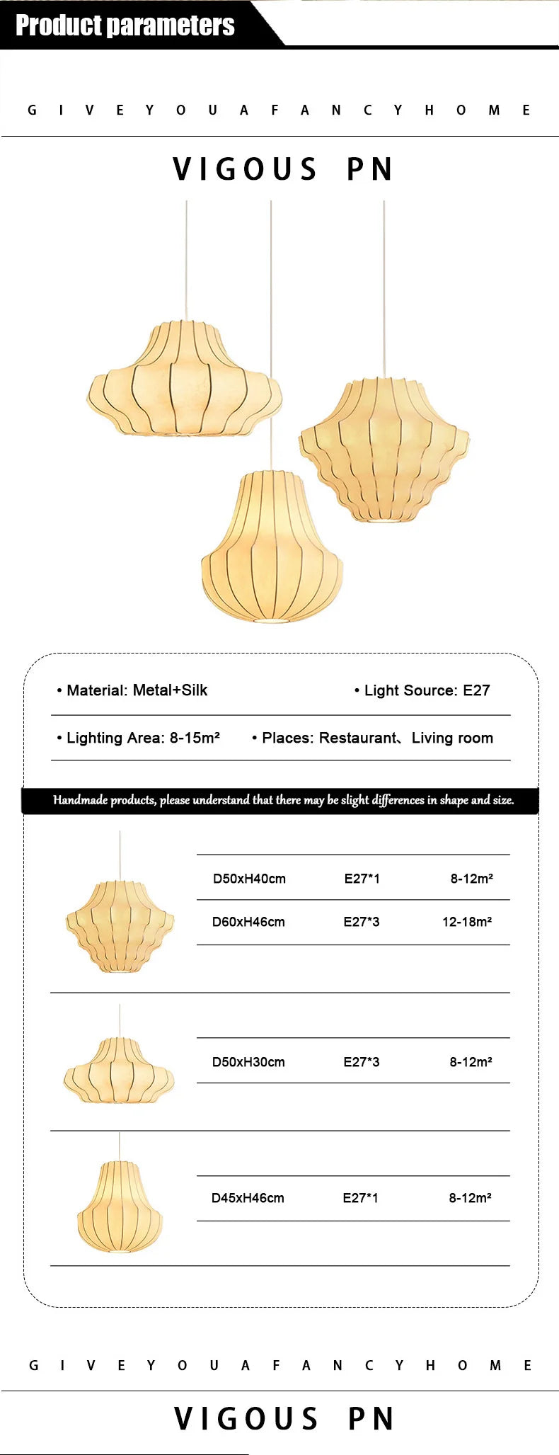 Japanese Wabi Sabi Silk Chandelier Living Dining Room Bedroom B&B Personalized Home Decor Pendant Light Indoor Lighting Fixtures