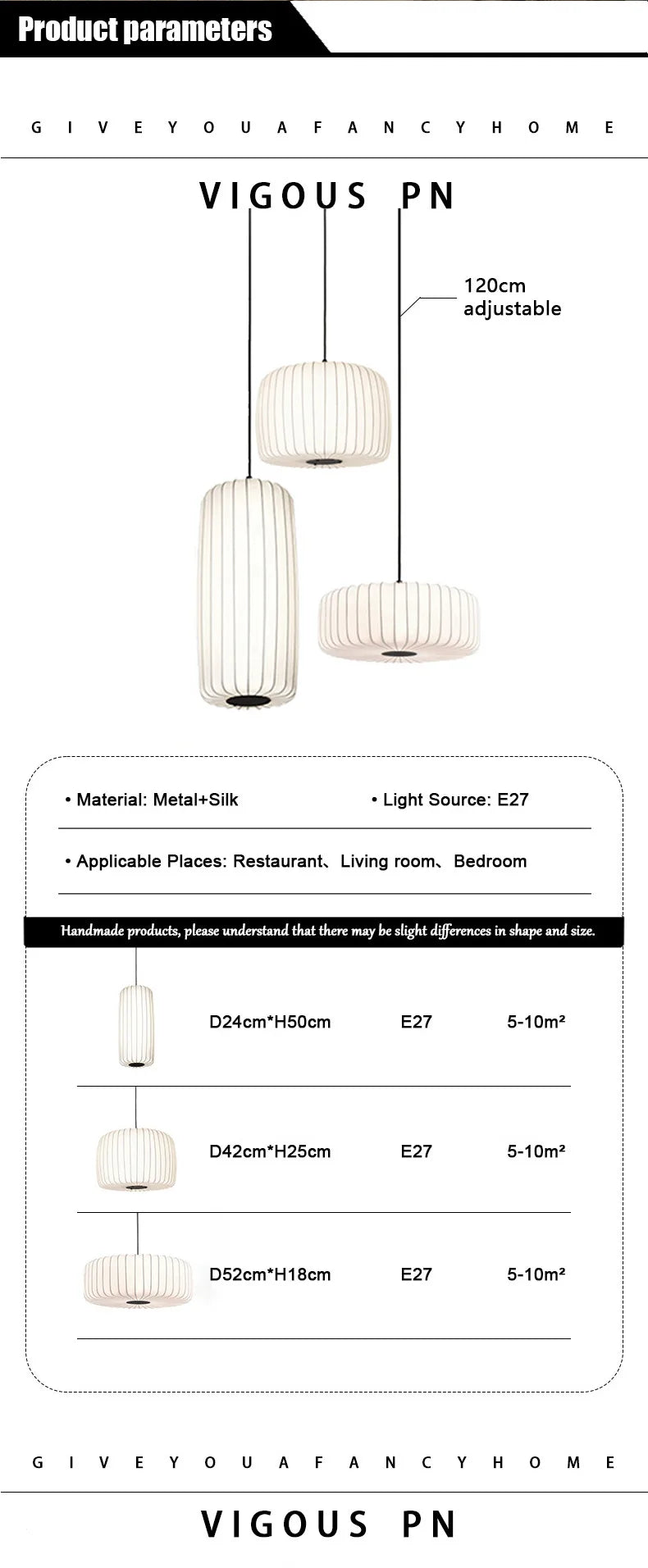 Modern Japanese Wabi Sabi Silk E27 Chandelier Nordic Home Decor Designer Lamp Living Dining Room Bedroom B&B Loft Pendant Lights