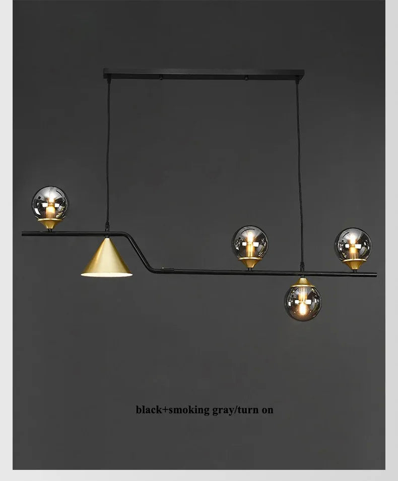 Modern Glass Ball Long Led Pendant Lights Living Dining Room Chandeliers Lighting Home Decor Bar Kitchen Hanging Lamp Luminaire